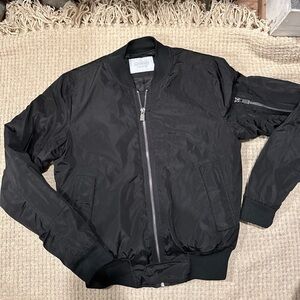 Eleven Paris LA Collection Black Nylon Bomber Zip Up Jacket Men’s M